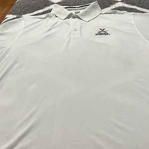 Mens CUTTER & BUCK DryTec White Polo, UVA Branded, 2014 ACC Champs XXL